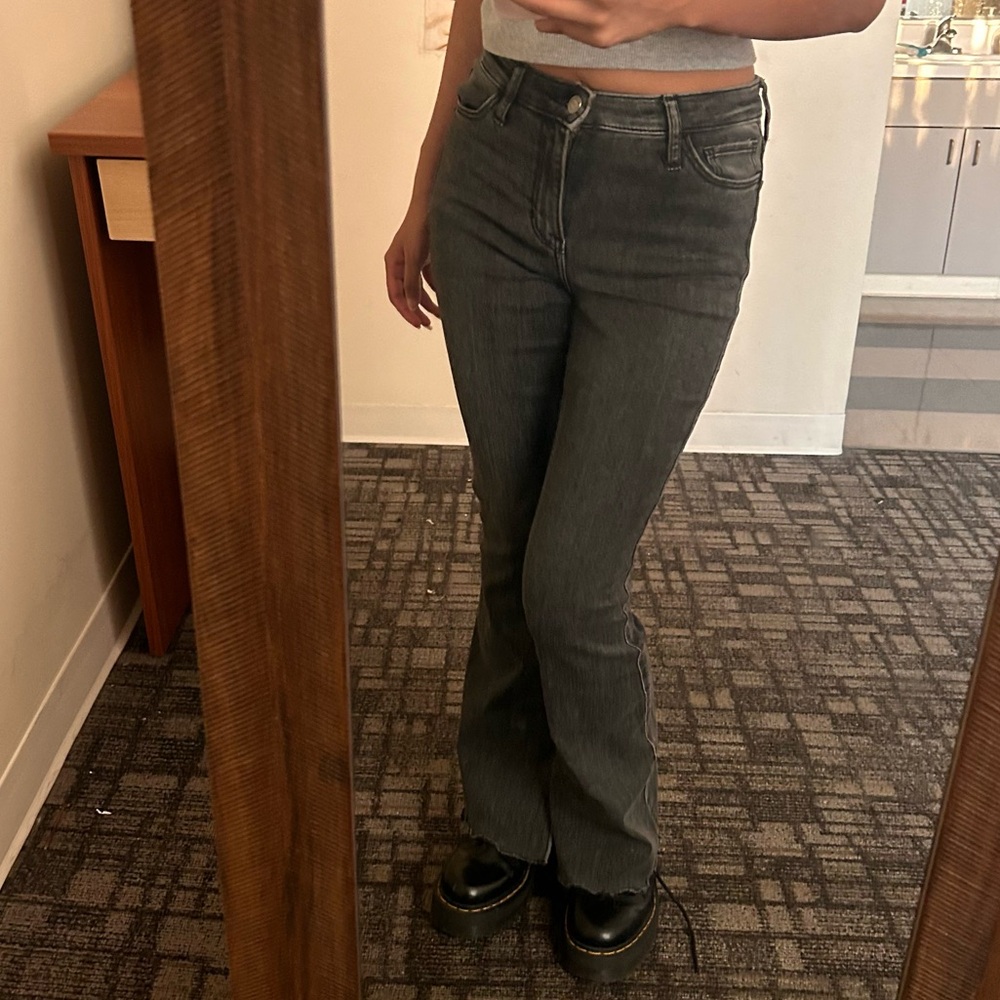 Flared Black Jeans